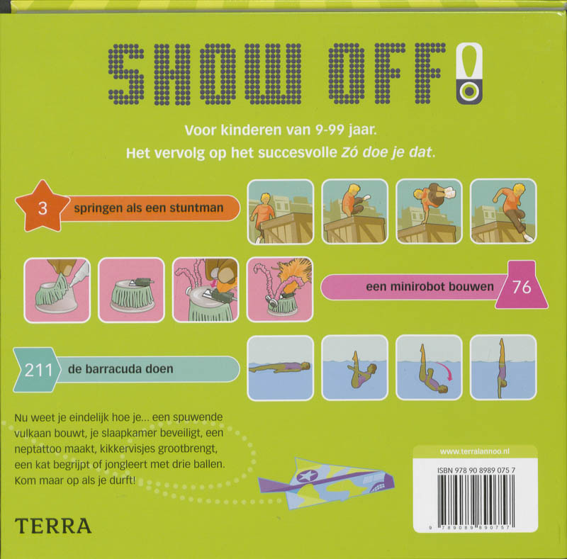 Achterkant van Show off