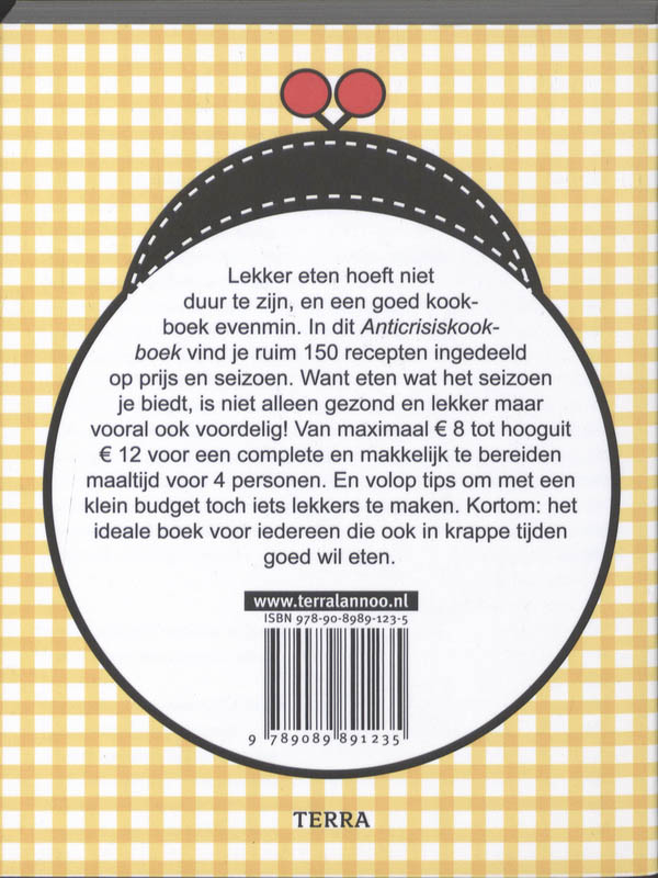 Achterkant van Anticrisiskookboek