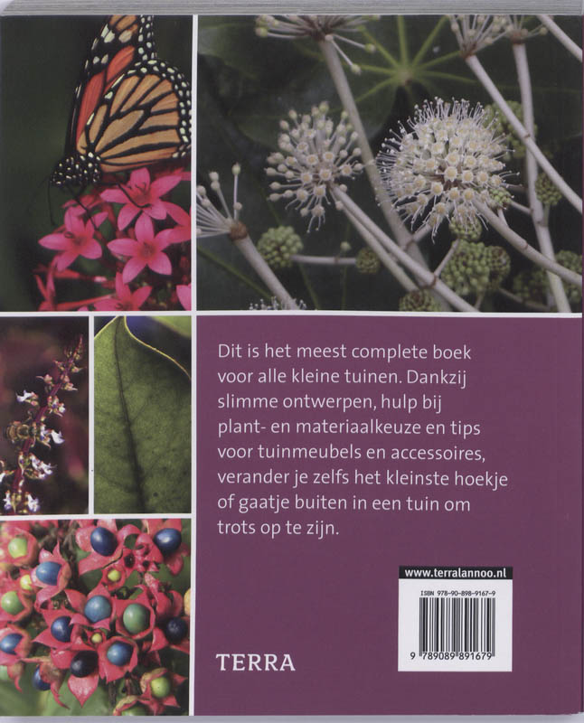 Achterkant van Het grote boek voor de kleine tuin