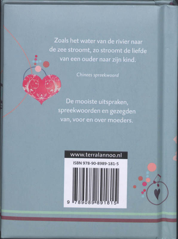 Achterkant van Voor moeder