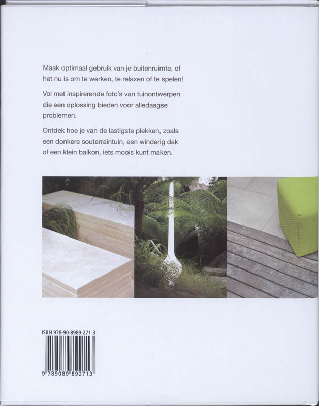 Achterkant van Kleine tuin, grote ideeen