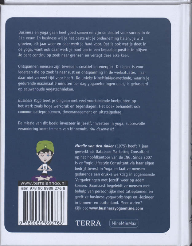 Achterkant van Business yoga