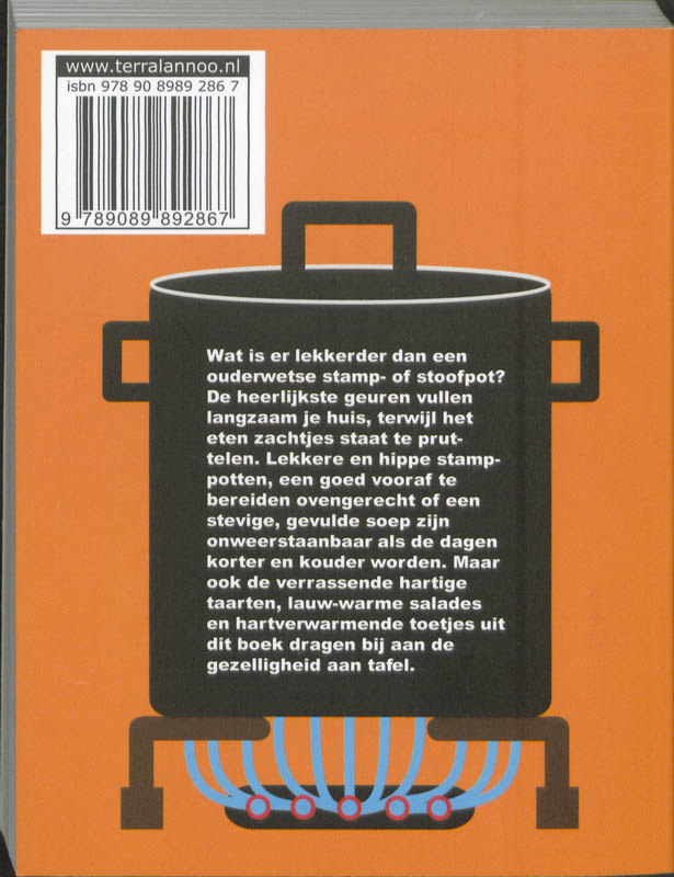 Achterkant van Stampen, stoven, sudderen
