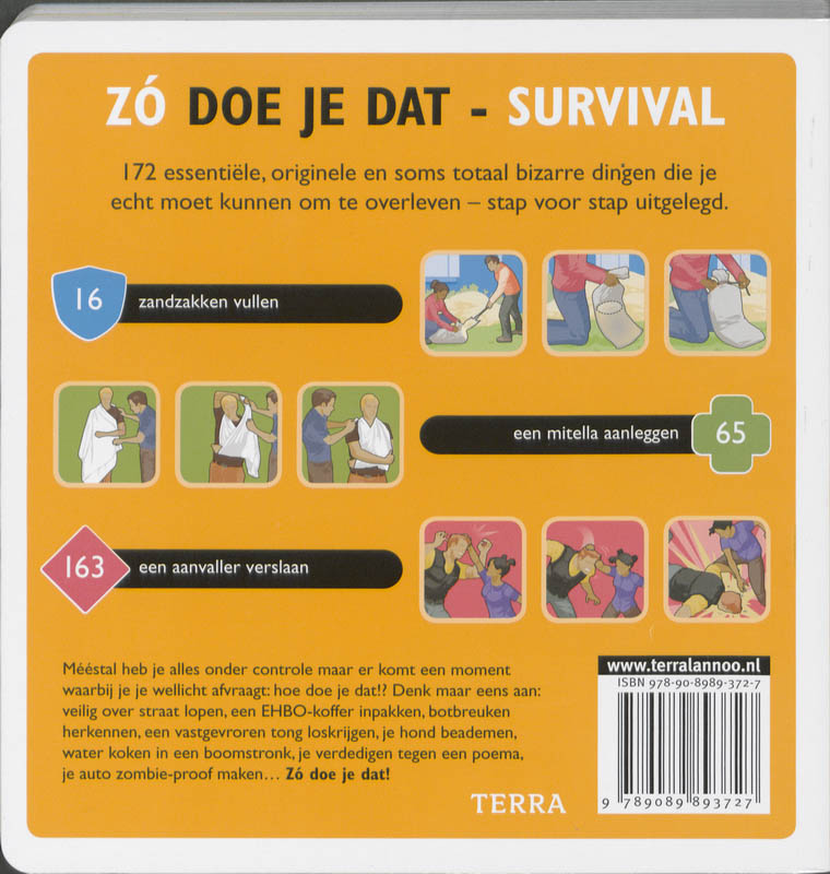 Achterkant van Zo doe je dat - survival