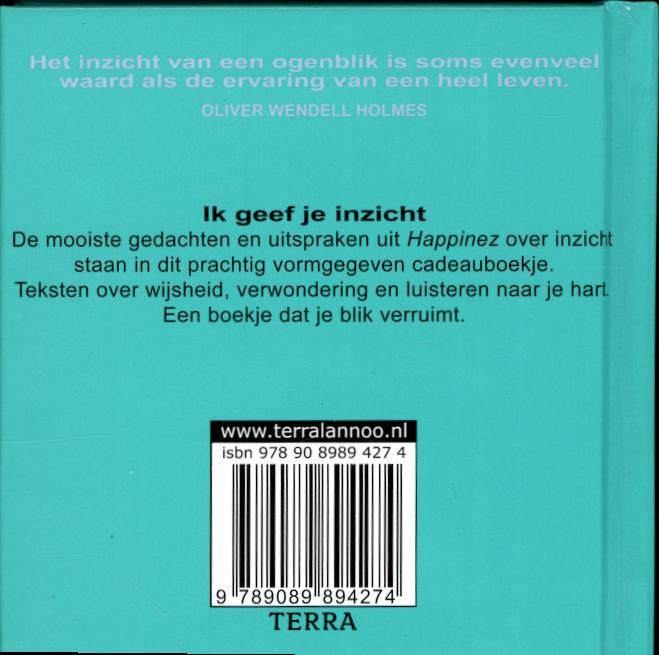 Achterkant van Ik geef je inzicht