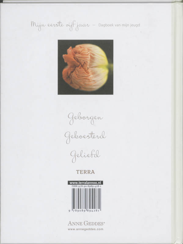 Achterkant van Mijn eerste vijf jaar