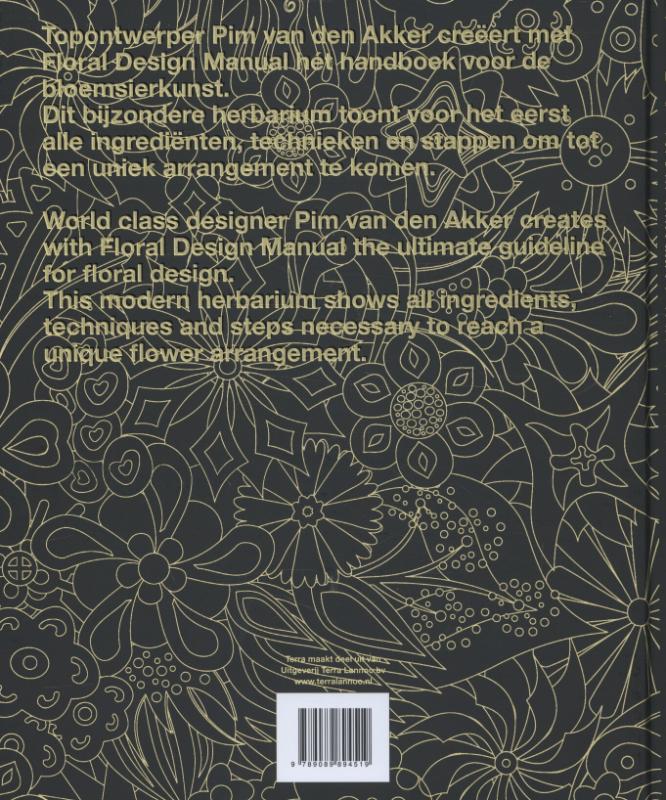 Achterkant van Floral design manual