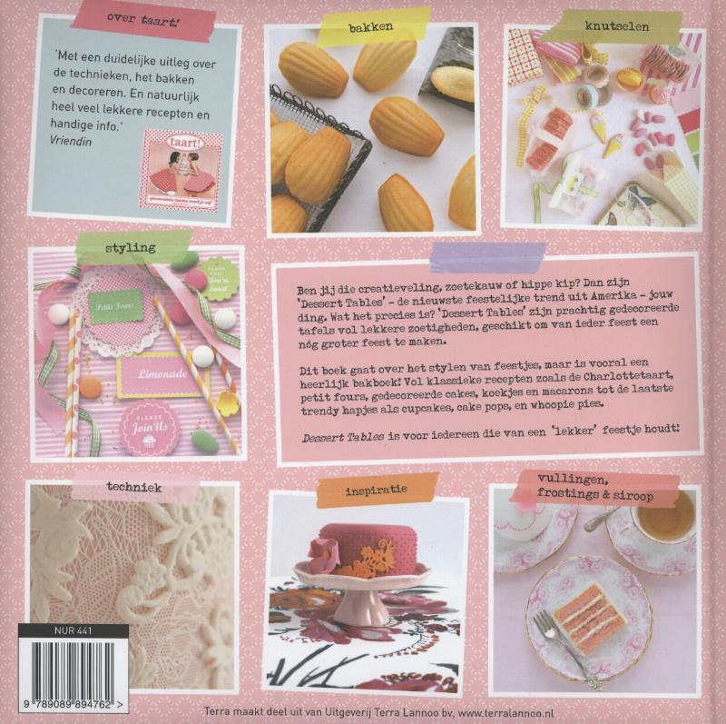 Achterkant van Dessert tables