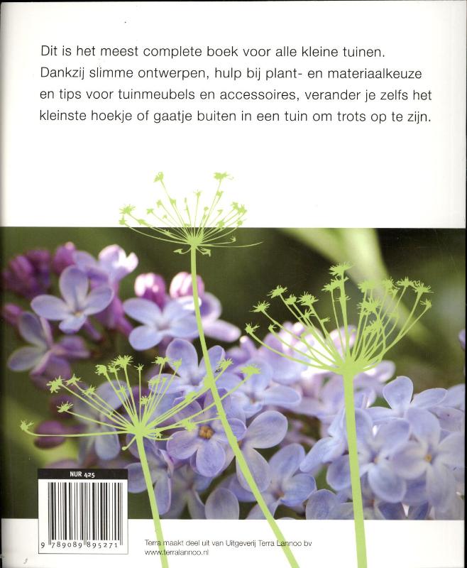 Achterkant van Het grote boek voor de kleine tuin