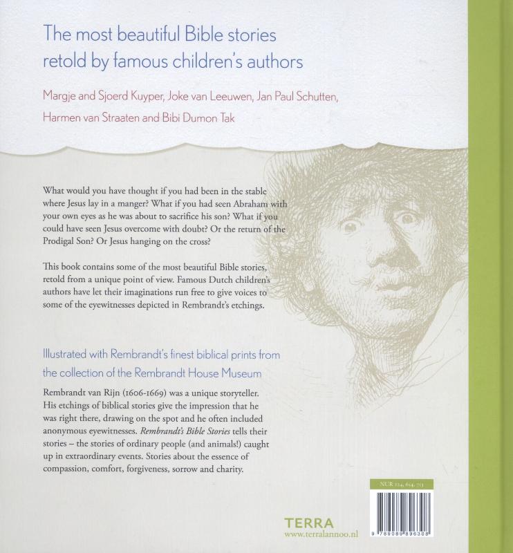 Achterkant van Rembrandt's bible stories