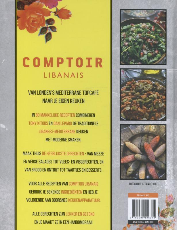 Achterkant van Comptoir Libanais