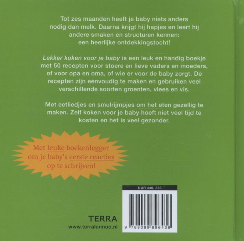 Achterkant van Lekker koken voor je baby
