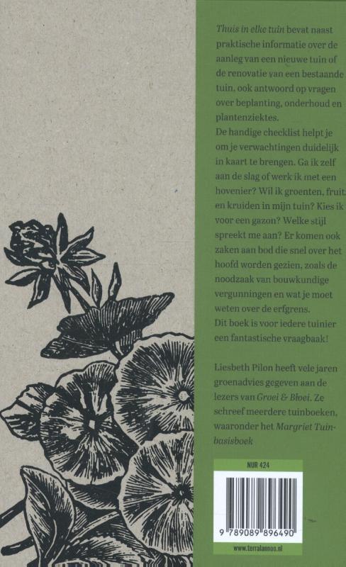 Achterkant van Thuis in elke tuin