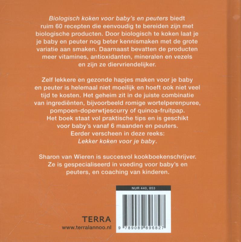 Achterkant van Biologisch koken voor baby's en peuters