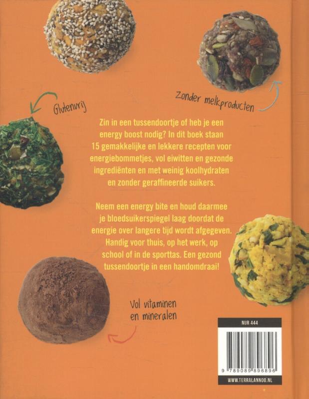 Achterkant van Energy bites