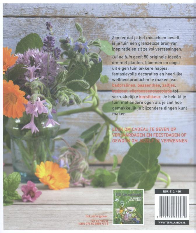 Achterkant van Uit de tuin