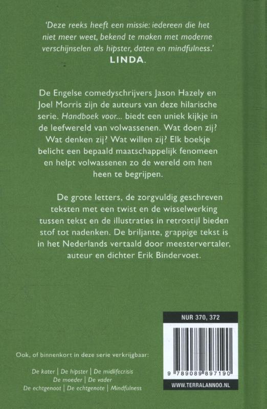 Achterkant van Handboek voor daten