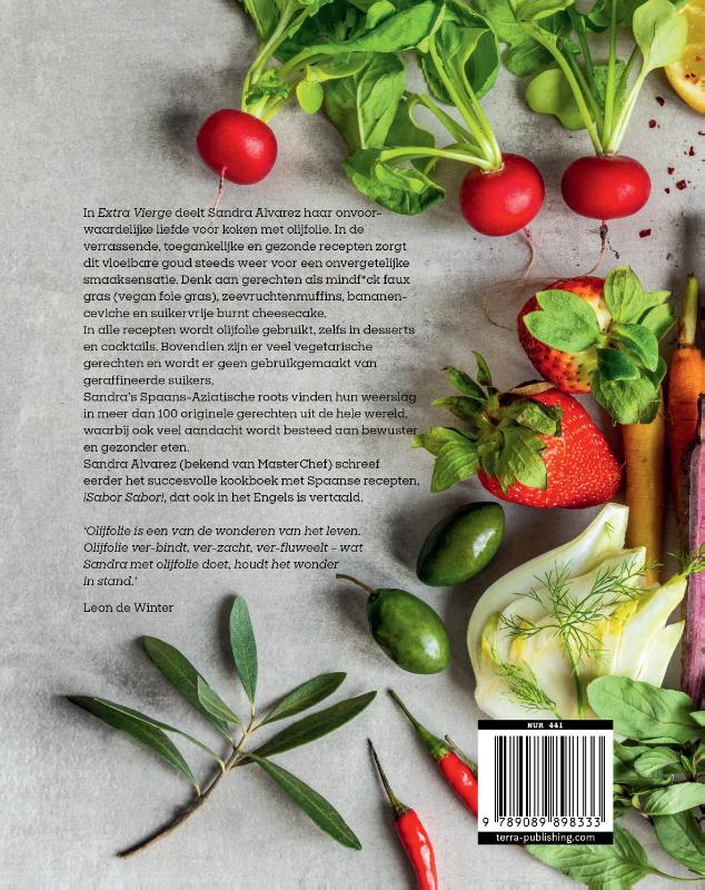 Achterkant van Extra Vierge