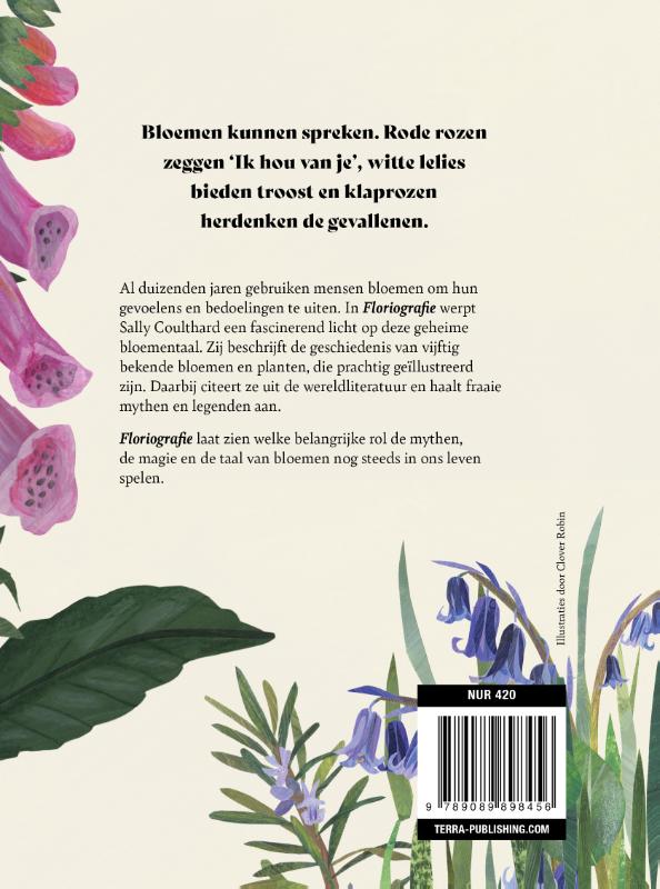 Achterkant van Floriografie