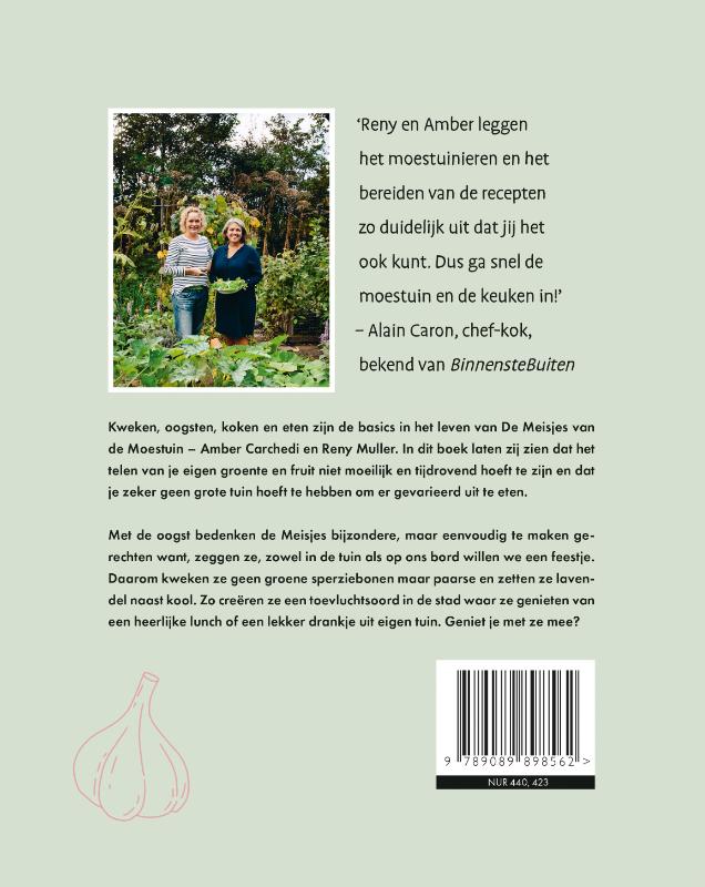 Achterkant van De meisjes van de moestuin