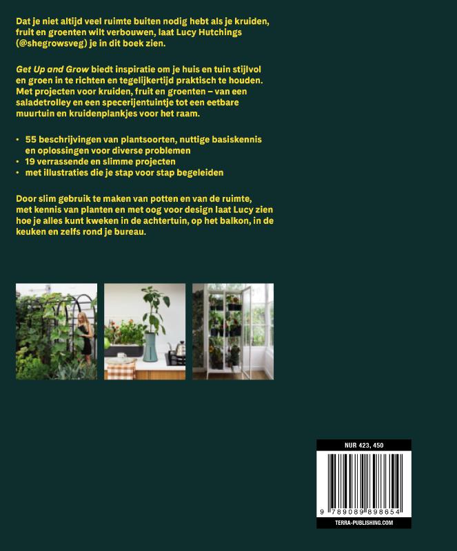 Achterkant van Get up and grow
