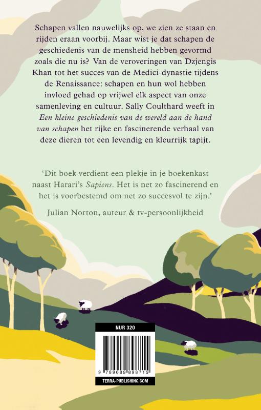 Achterkant van Een kleine geschiedenis van de wereld aan de hand van schapen