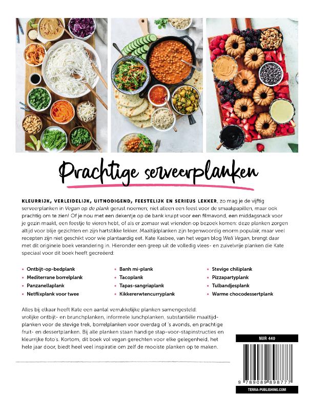 Achterkant van Vegan op de plank