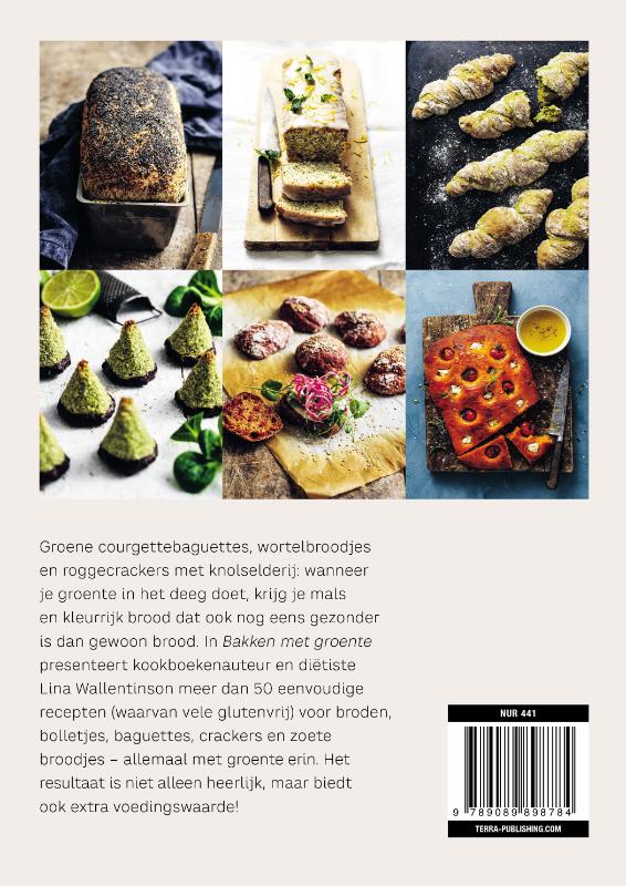 Achterkant van Bakken met groente