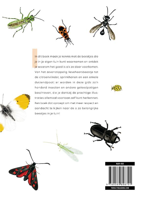 Achterkant van De bonte verzameling beestjes in je tuin