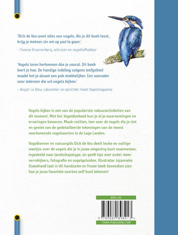 Achterkant van Vogeldoeboek