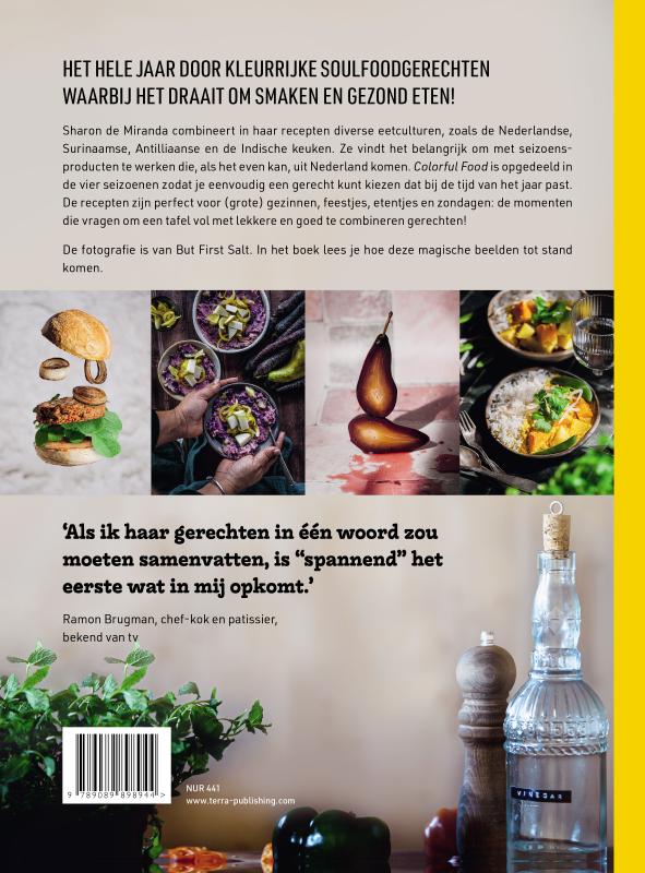 Achterkant van Colorful Food
