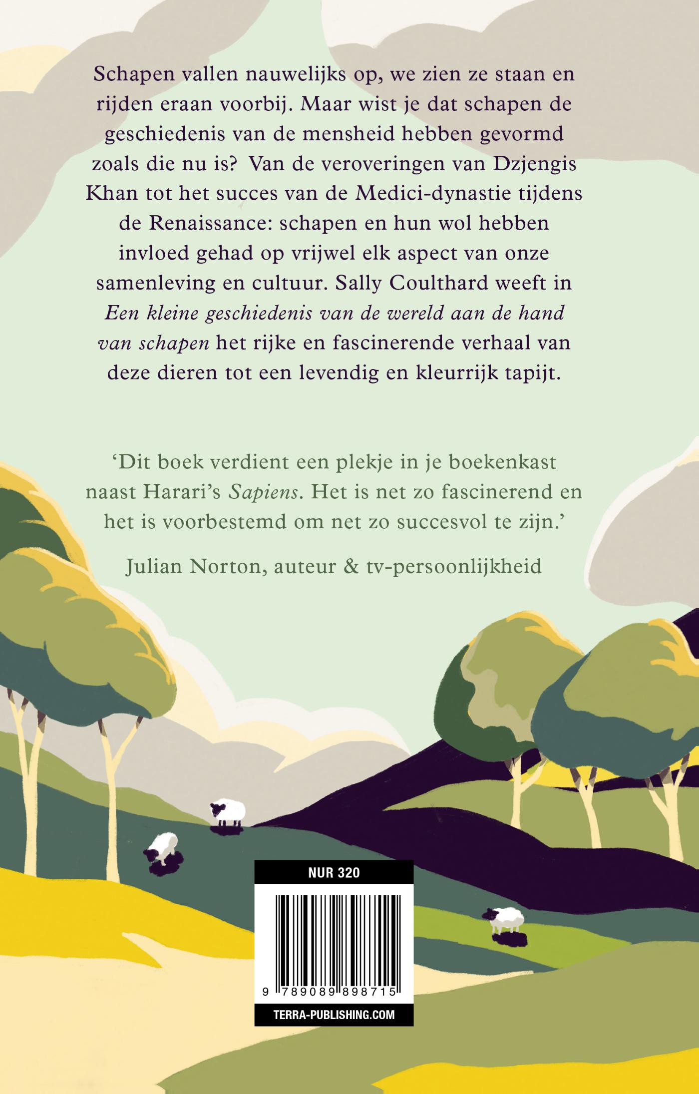 Achterkant van Een kleine geschiedenis van de wereld aan de hand van schapen