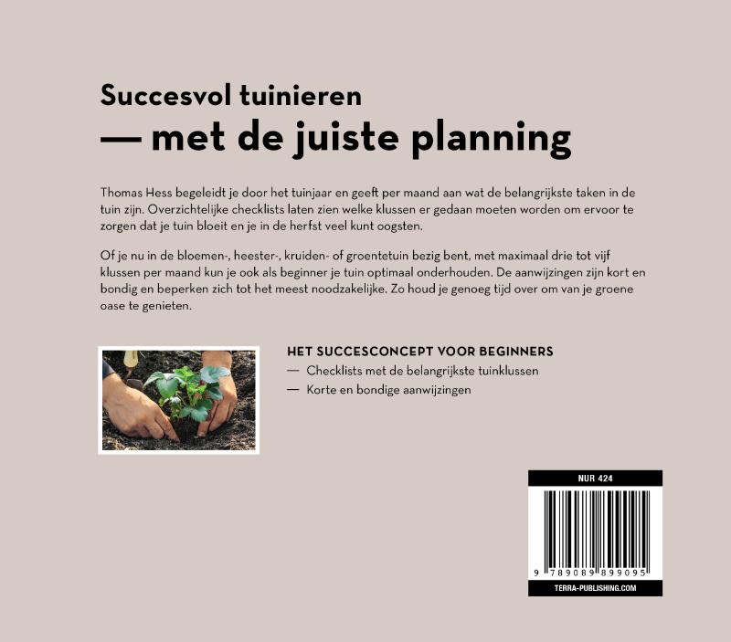 Achterkant van Tuinieren van maand tot maand