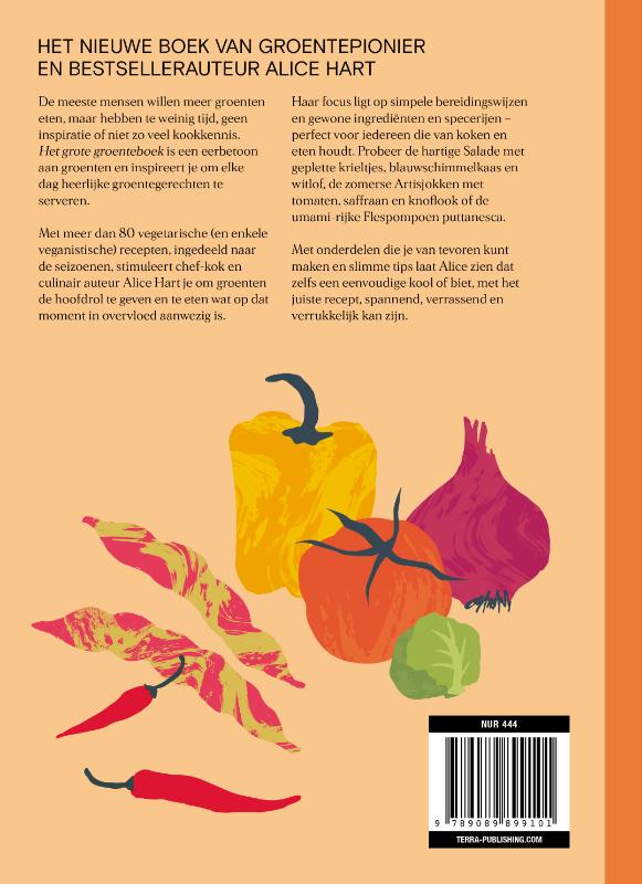Achterkant van Het grote groenteboek