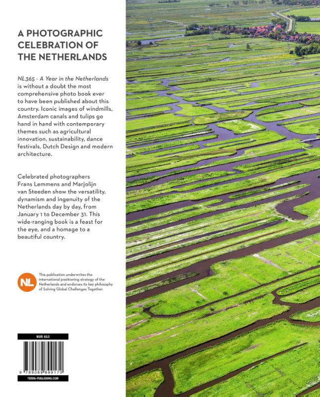 Achterkant van NL365 - A Year in the Netherlands