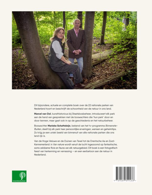 Achterkant van Van nature - De nationale parken van Nederland