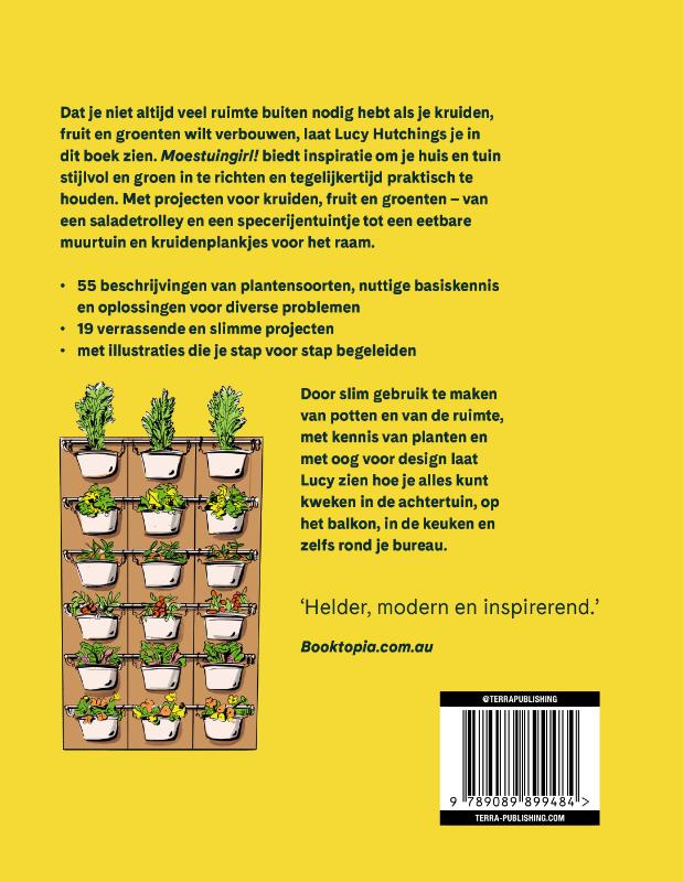 Achterkant van MoestuinGirl!