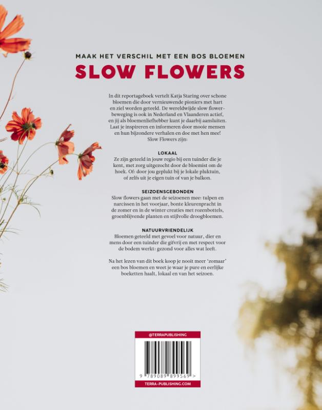 Achterkant van Slow Flowers