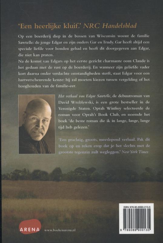 Achterkant van Het verhaal van Edgar Sawtelle