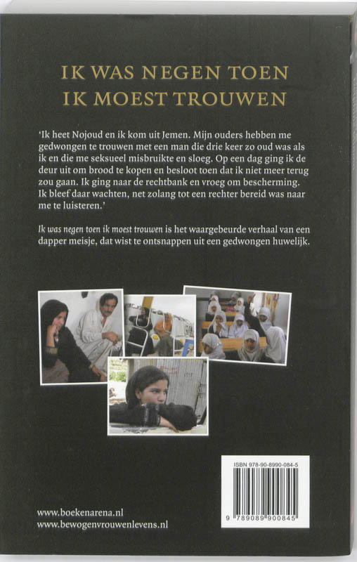 Achterkant van Ik was negen toen ik moest trouwen
