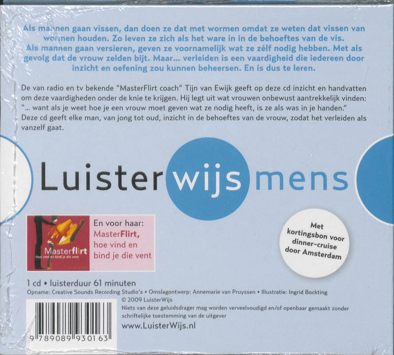 Achterkant van MasterFlirt, hoe verleid je iedere vrouw