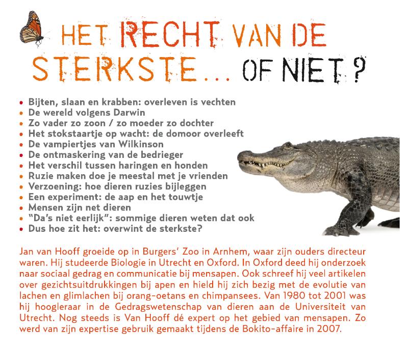 Achterkant van Het recht van de sterkste of niet?