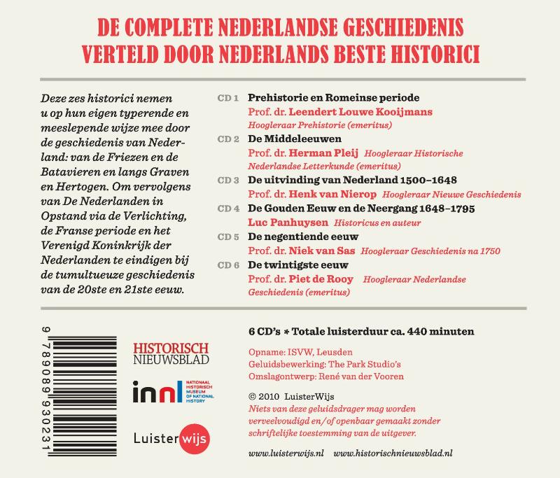 Achterkant van Nederlandse geschiedenis