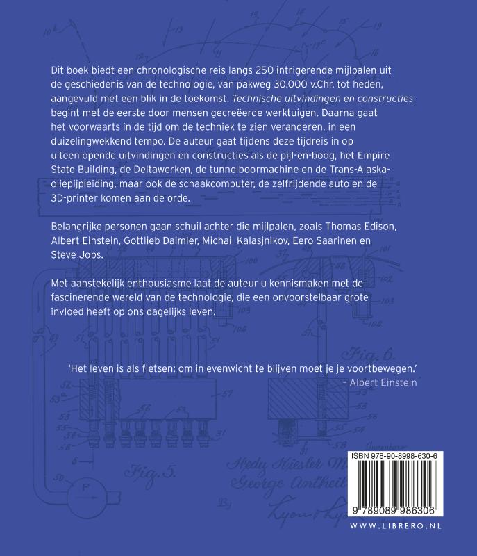 Achterkant van Technische uitvindingen en constructies