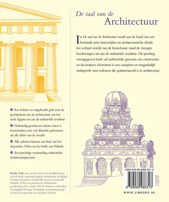 Achterkant van De taal van de architectuur