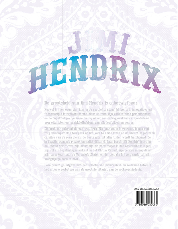 Achterkant van Jimi Hendrix