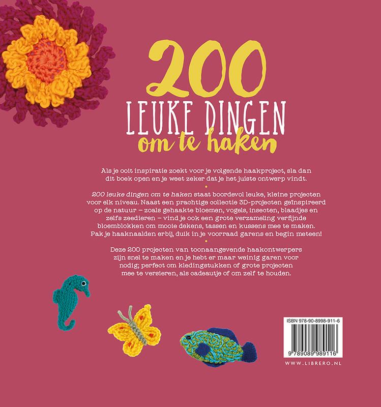 Achterkant van 200 leuke dingen om te haken