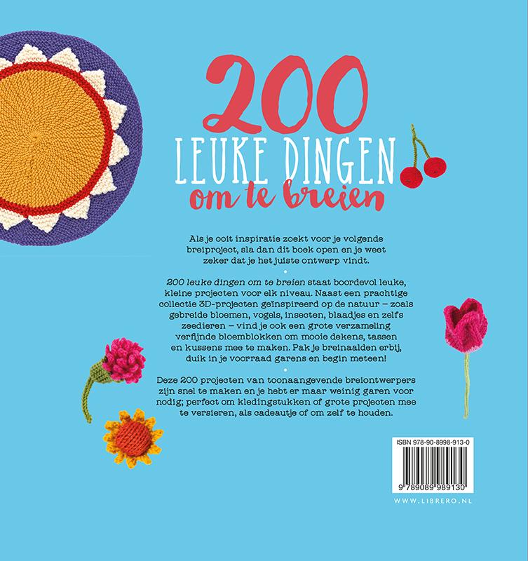 Achterkant van 200 leuke dingen om te breien