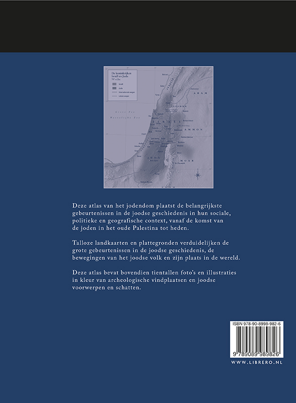 Achterkant van Historische atlas van het Jodendom