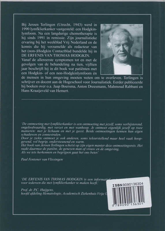 Achterkant van De erfenis van Thomas Hodgkin